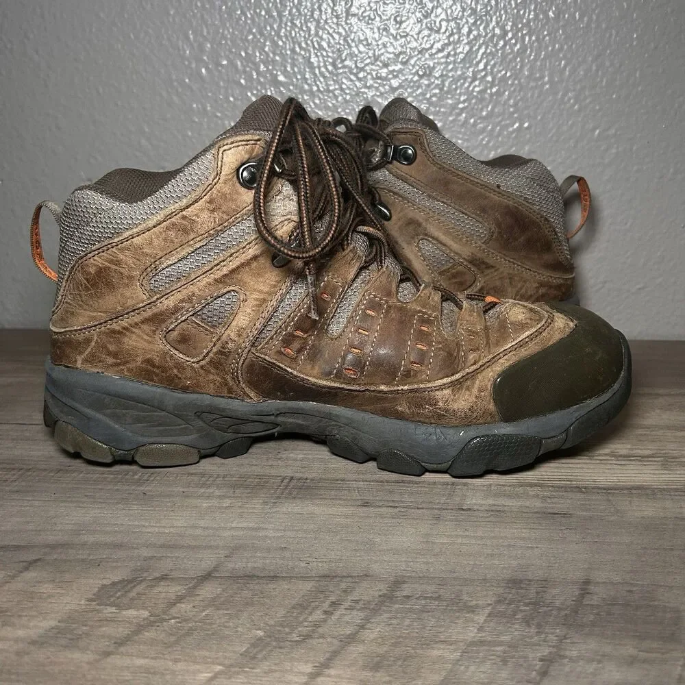 Vasque Scree 2.0 Mid Vibram Mens Size 9.5M Waterproof Hiking Boots Brown Leather